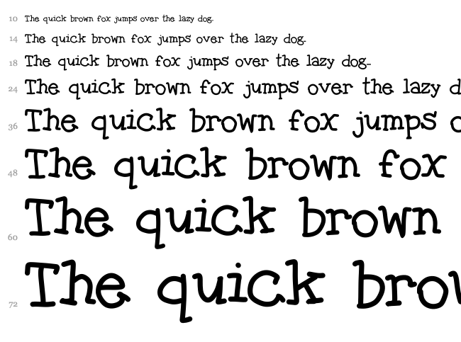 The fragile wind font waterfall